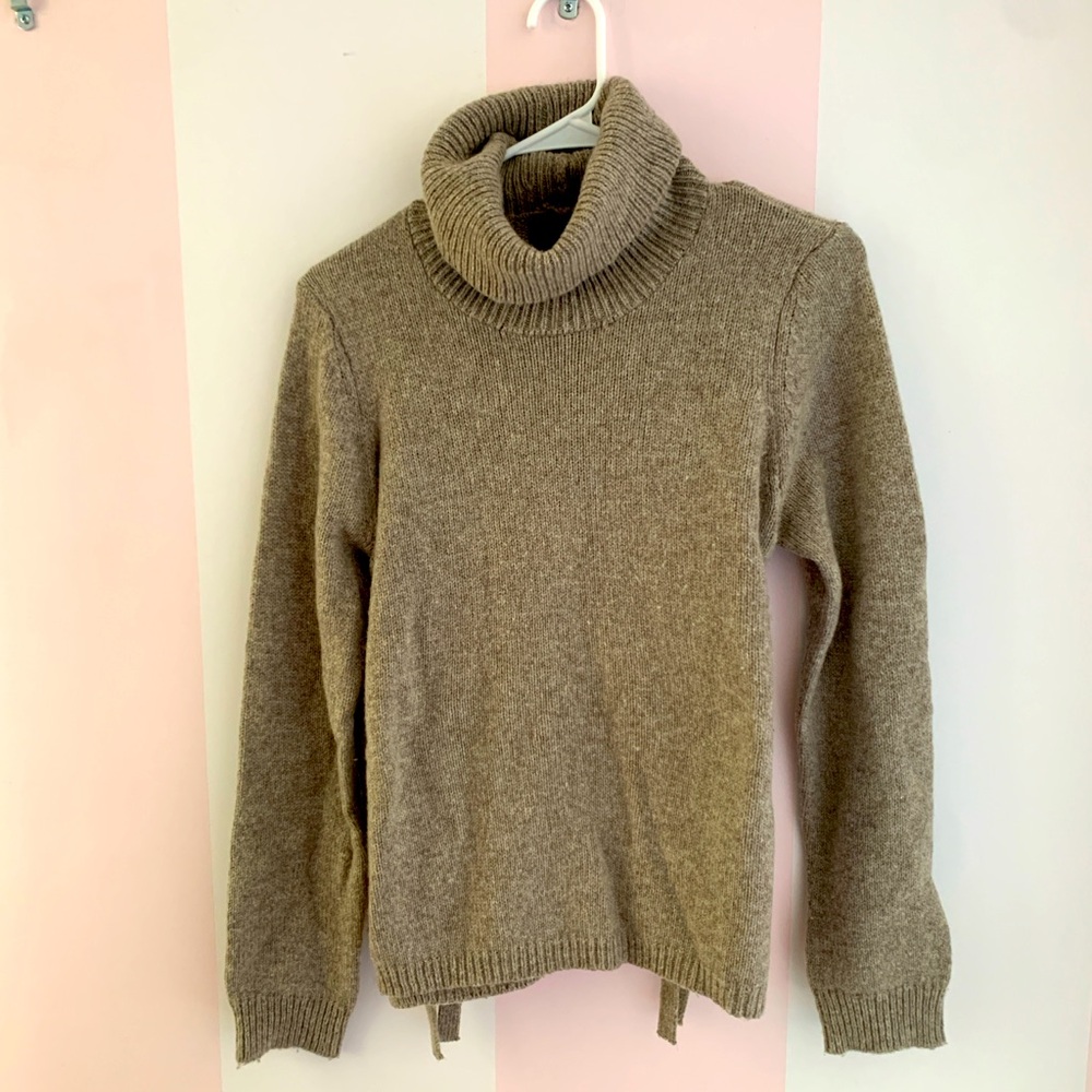 Cynthia Rowley Side Tie Turtleneck M